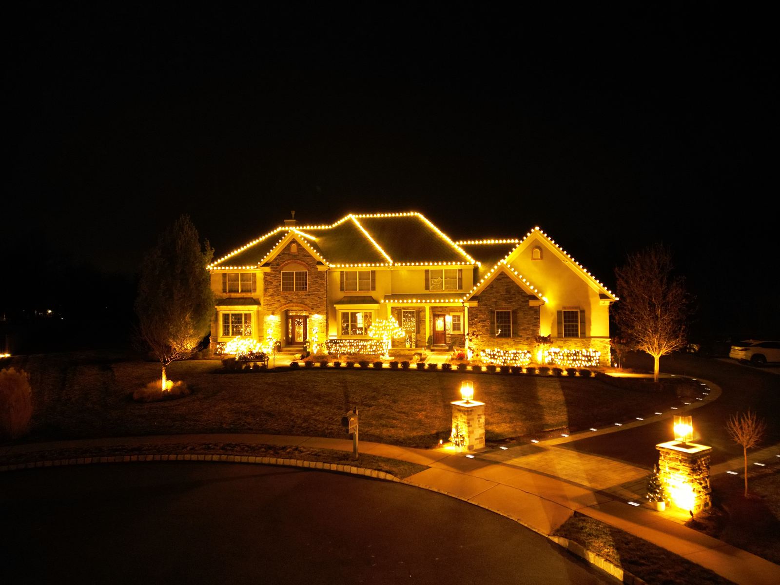 Golden Glow Lighting installation, North Jersey